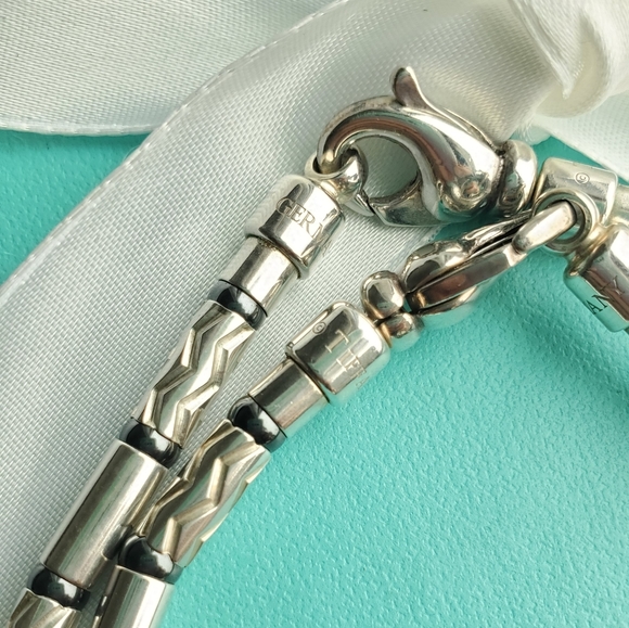 Retired silver and hematite NECKLACE ONLY - Picture 8 of 9